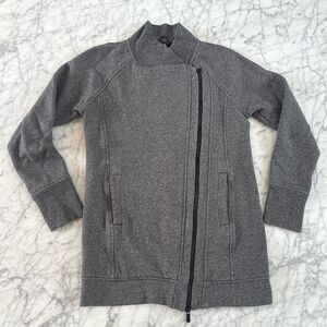 Lululemon Back To It Wrap Heathered Gray Sweater Jacket Sz 2